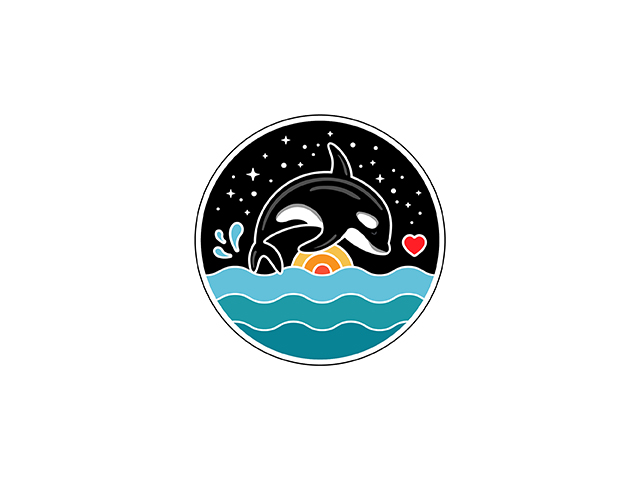 orca killer whale tilikum logo design art