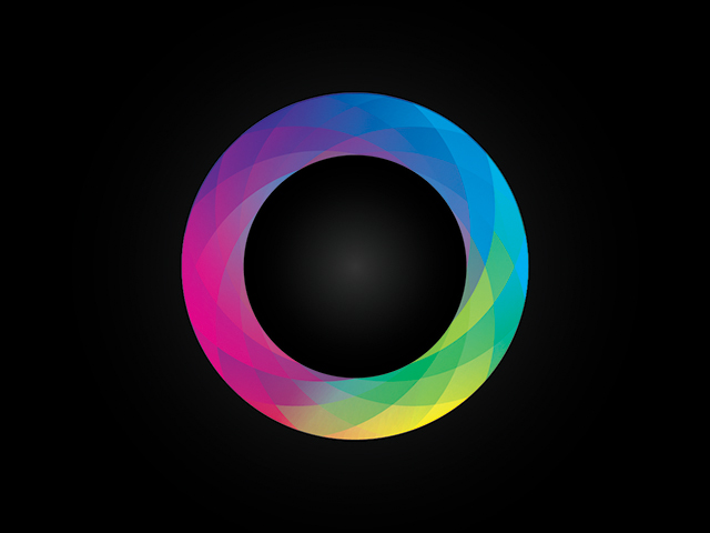 prism rainbow logo design