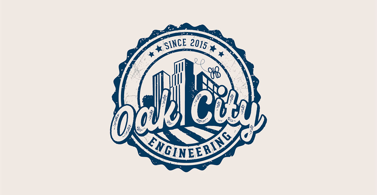 oak city engineering logo design