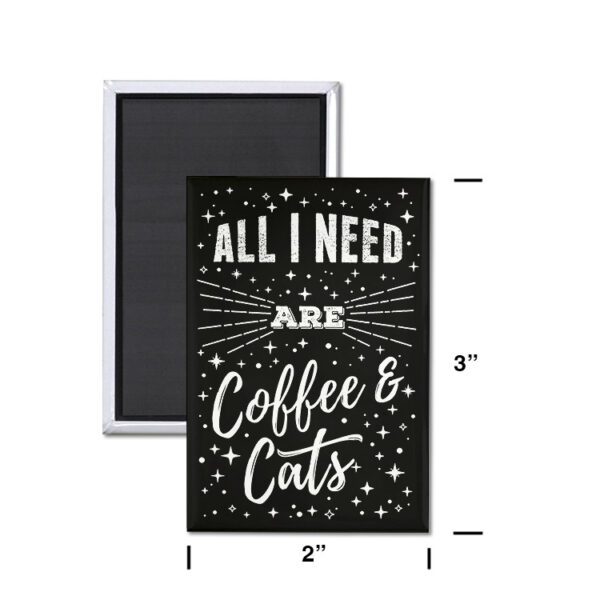 coffee and cats magnet