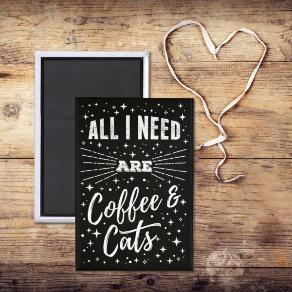 coffee and cats magnet