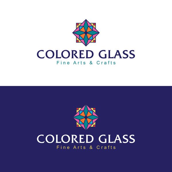 stained glass logo design