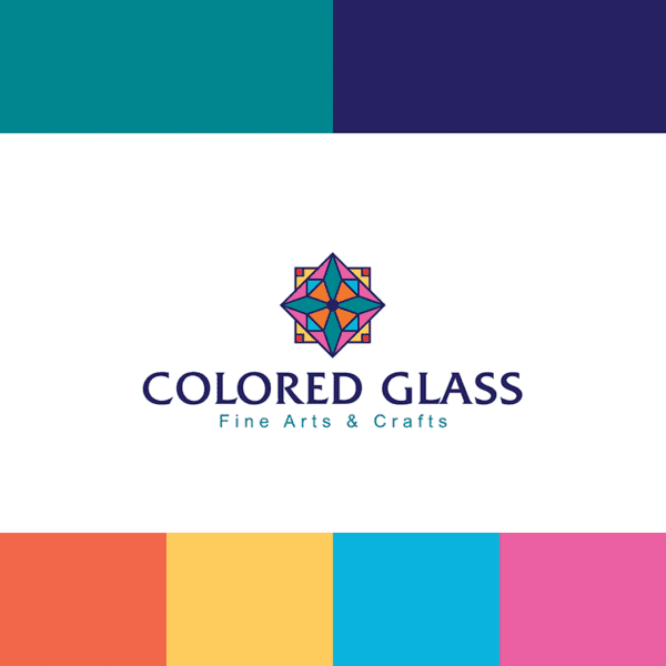 stained glass logo design