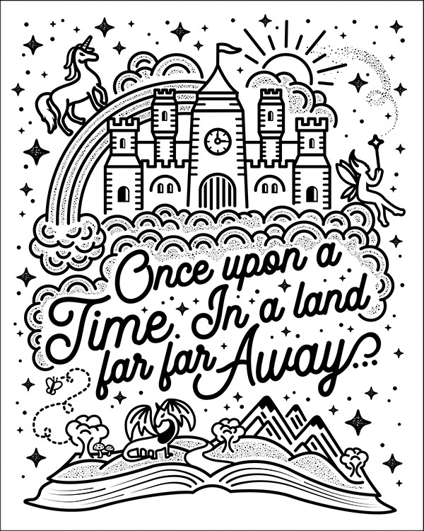 once upon a time fairytale art