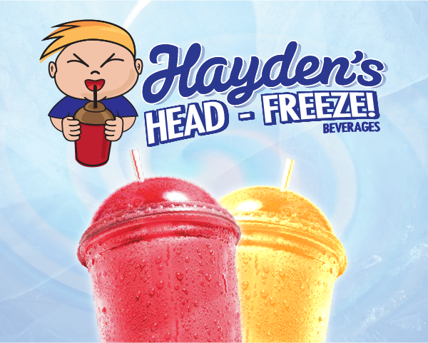 Hayden’s Head Freeze Drink Beverage Logo Design