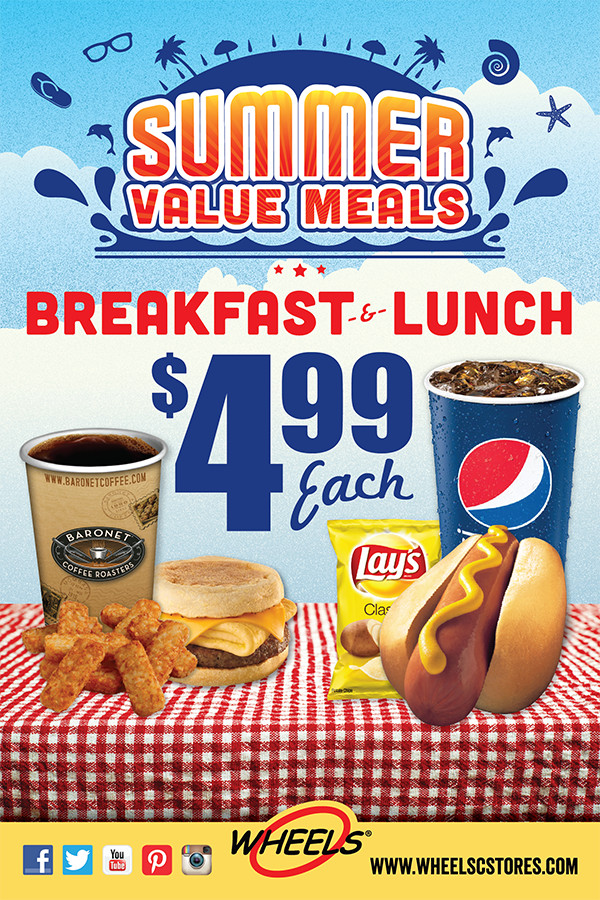 breakfast lunch promo design